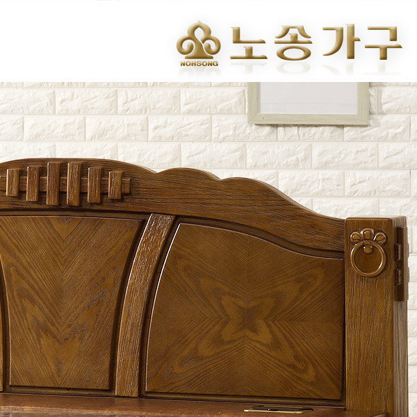 노송가구 수피아 황토 리노륨 흙침대 퀸 Q