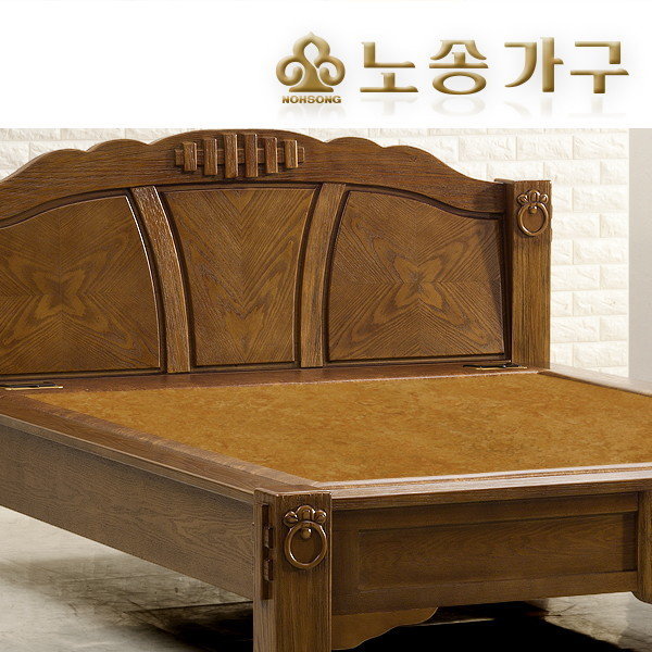 노송가구 수피아 황토 리노륨 흙침대 퀸 Q